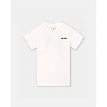 Camiseta azul para niño con estampado de videojuegos espaciales