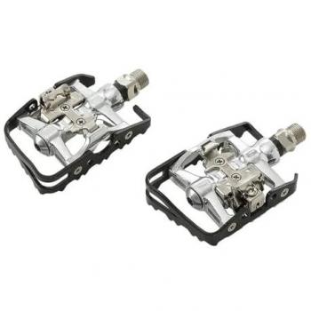 Mvtek All‑Purpose Pedal Pair – Black/Silver, Unisex (One Size)