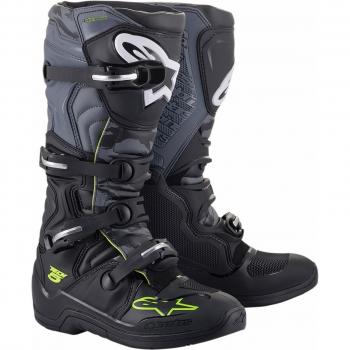 Alpinestars Botas de Motocross Tech 5 Negro-Gris-Amarillo, Tallas disponibles: 44 y 45