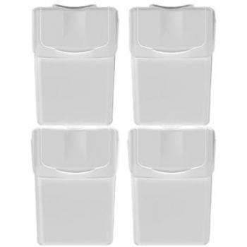 Set di 4 contenitori di raccolta KEDEN SORTIBOX, bianco, 80L