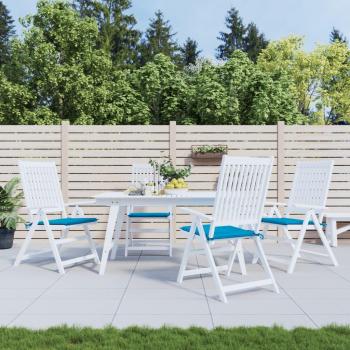 Coussins d’assise extérieur 4 pcs bleu 50x50x3 cm tissu oxford