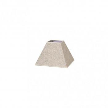 Abat-jour pyramide E27 en lin couleur beige 20dx10dx15h