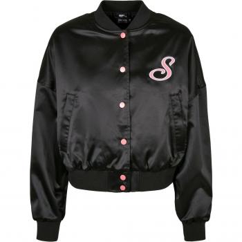 Giacca Bomber Satin College Donna Starter Black Label Nera