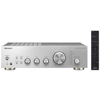 Pioneer A-40AE-S Stereo-Vollverstärker mit Direct Energy-Technologie und Silberfarbe