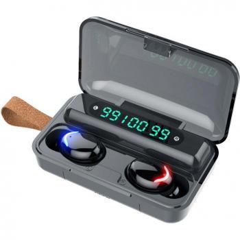 Wireless Bluetooth F9 Earbuds (V5.0) – Dual‑Driver TWS, LED Display, 2000 mAh Battery, HD Stereo, Microphone