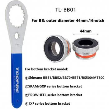 Llave de pedalier para bicicletas de montaña y carretera