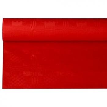 Nappe de table rouge 1,2 x 8 m