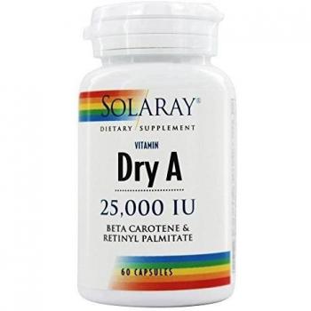 Solaray 60 Caps Vitamine A Émulsionnée 25.000 UI