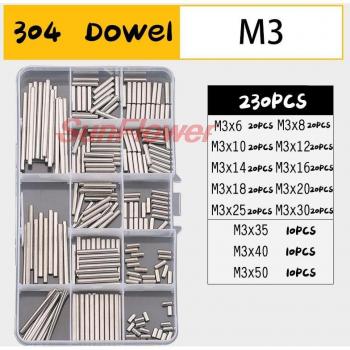 Dowel Pin Set (100-300 Pcs)
