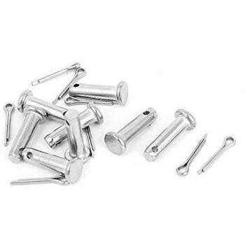 Pines de Cierre Clevis M5 18 mm, Acero Inoxidable 304 con Cabeza Plana (8 piezas)