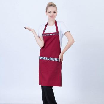 Delantal de Cafetería con Cuello Colgante