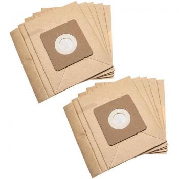 Sand-Coloured Vacuum Bag Replacement for Rowenta – 10 Pack – 17.7 x 17.5 cm – VHBW