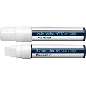 Schneider Kreidemarker Maxx 260 weiss Blockspitze 5+15mm