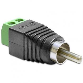 Delock 65417 Adapter Cinchstecker zu Terminalblock 2 Pin