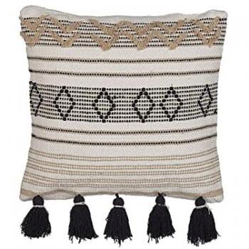 Geometric Pattern Scatter Cushion 45 x 45 cm with Tassels