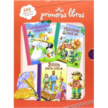 Mis primeros libros. Cuentacuentos clásicos, adivina qué es y biblia p