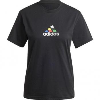 Camiseta Adidas House of Tiro Nations Graphic Mujer Negro, manga corta, talla S