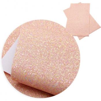 20x34cm Solid Glitter Faux Leather Craft Material
