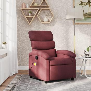 Silla Reclinable con Masaje, Color Vino