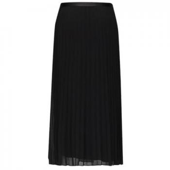 S.Oliver BLACK LABEL Plissierock – festlicher Einfarb‑Chiffon‑Midirock