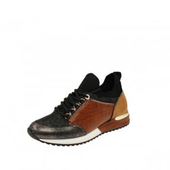 La Strada Damen Sneakers Schnürer Braun Freizeit, Schuhgröße:38 EU