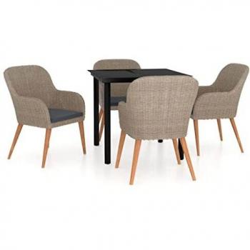 VidaXL 5-tlg. Gartentisch