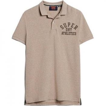 Superdry Polo Tan Brown Fleck