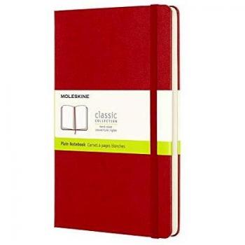 Cuaderno notebook grande liso tapa dura rojo moleskine
