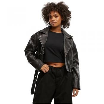 Urban Classics Damen Vintage Lederjacke