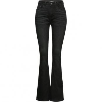 Damen-Slim-Fit Jeans STREET ONE STUDIO – Hochtaillend, schwarz, 28/32