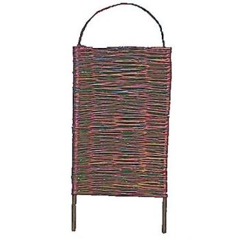 Gartenzaun ALESSIA – Weidengeflecht (56 × 90 cm)