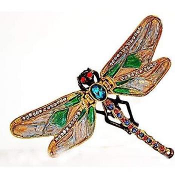 Ciel Artisan Dragonfly Trinket Case – Enamel & Crystal Edition