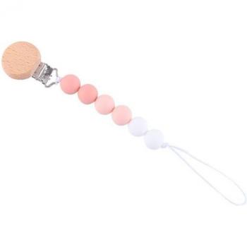 Chaîne de sucette en silicone avec perles