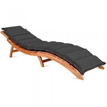 Sonnenliege Auflage Anthrazit 183x56x7cm