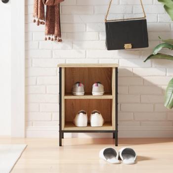 VidaXL Shoe Rack Cabinet Sonoma Oak 38x35x50 cm Engineered Wood