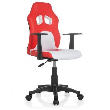 Drehstuhl für Kids – Teen Game AL (Rosa/Weiß, Kunstleder)