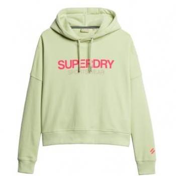 Superdry Boxy Sportswear Logo Hoodie Tender Greens female S