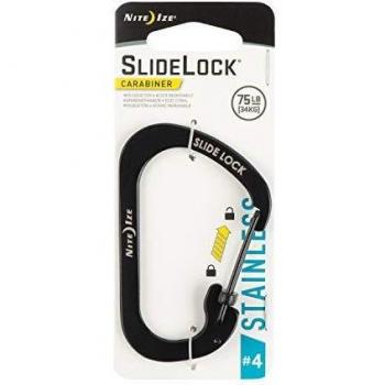 Nite Ize Size 4 Slidelock Carabiner (Black)