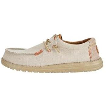 Chaussure Lisse Hey Dude Wally Coastline Gris Métallique