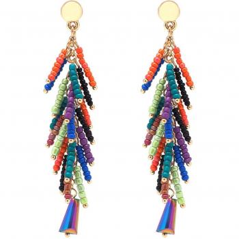 Gold Spectrum Acapulco Earrings – 75x20mm, Lily Collection