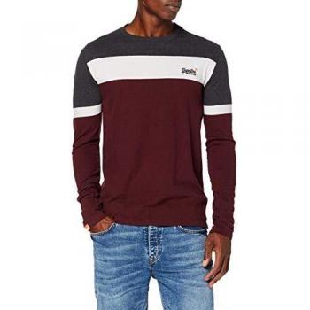 Superdry Ol Engineered L/s Top Maglia a Maniche Lunghe, Rosso (Buck Burgundy Marl R6P), XXL Uomo