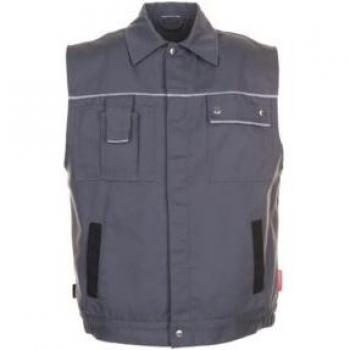 Planam Canvas Arbeitsweste 2163 grau/schwarz XXXL