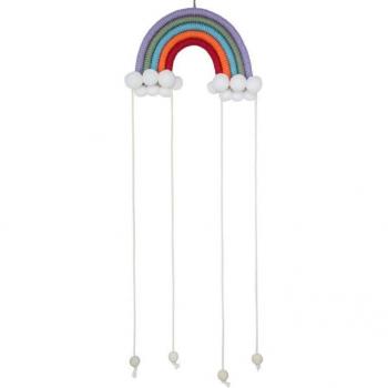 Dekoratives Regenbogen Webkunstwerk