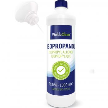 Alcol Puro Isopropilico 99,9% – 1L di Rimozione Sporco