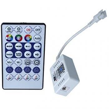 Controller Musicale WIFI con Telecomando RF per Striscia LED RGB Dinamica SPI Magic Color 5V 12V 24V 6A
