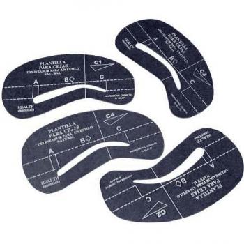 Four‑Style Eye Brows Template