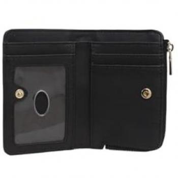 Laurel Guess Porte‑cartes en acier carbone avec logo