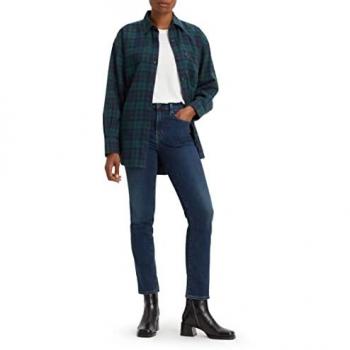 Levi’s Outlets 2024 Jeans Alto Cintura Azul Oscuro
