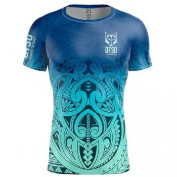 Men's Otso Maori Tangaroa Blue T-Shirt, Short Sleeve, Small