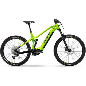 Haibike Gelb‑Grün AllMtn 3 E‑Bike – Lang (L)